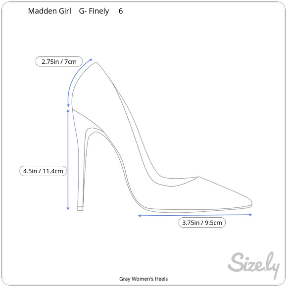 Madden Girl Gray 4.5 in heels - Size 6 - Picture 8 of 8